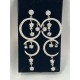 BOUCLES D'OREILLES METAL ET ZIRCONIUM